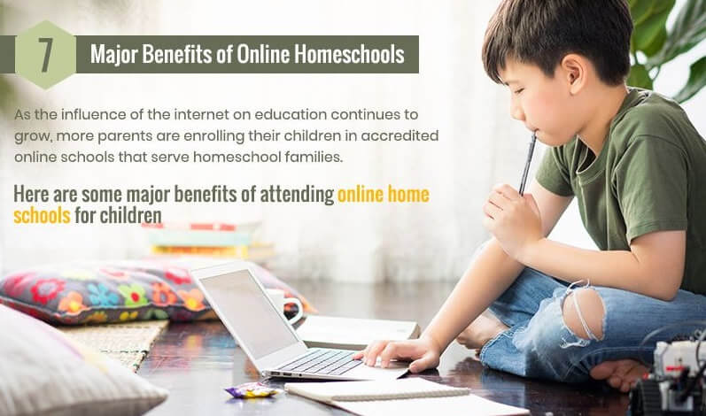 INFOGRAPHIC: 7 MAJOR BENEFITS OF ONLINE HOMESCHOOLS